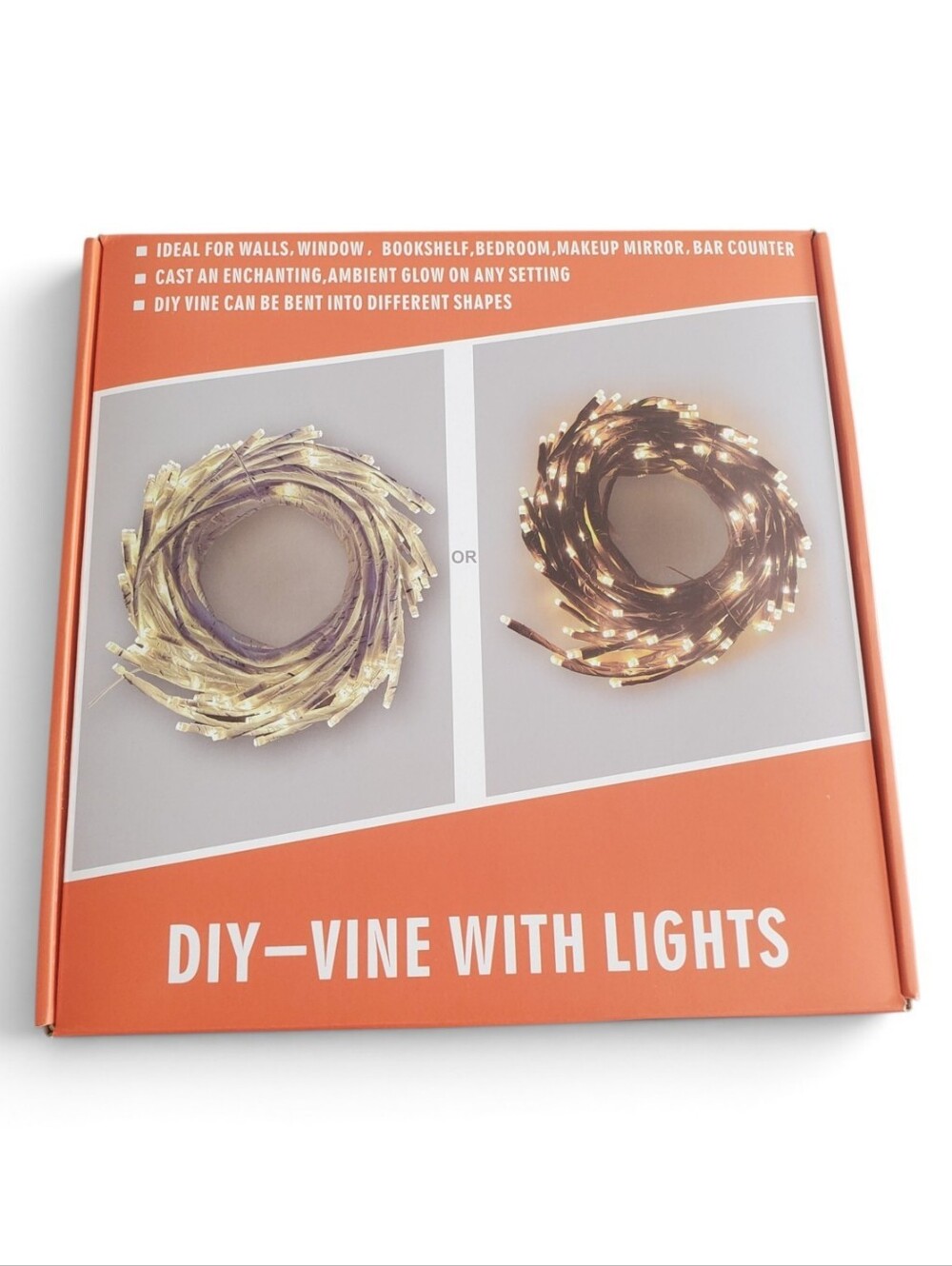 NEW DIY Vine with Lights - Gold/Brown Decorative String Lights